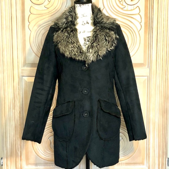 Pow Wow Jackets & Blazers - 💥Just Reduced!💥 Faux Fur Collared Coat